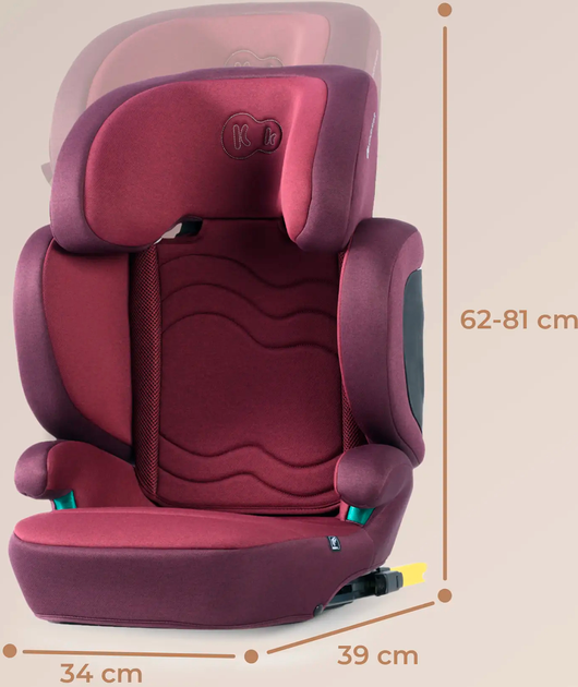 Fotelik samochodowy Kinderkraft Xpand 2 i-Size Cherry Pearl (KCXPAN02RED0000) - obraz 13