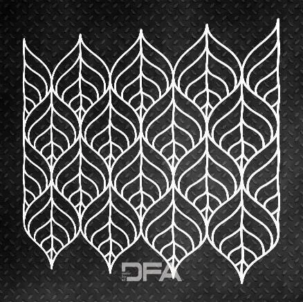 Растительный декор стен трафарет DFA Природа для декоративной штукатурки и краски 57х60см, толщина 0,3-1 мм (P00001-d) - изображение 7