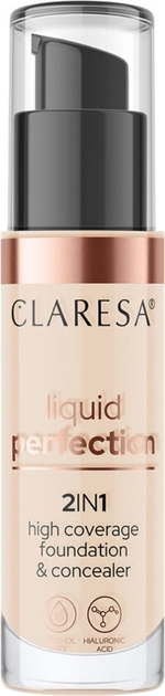 Podkład matujący Claresa Liquid Perfection 2w1 102 Warm Medium 34 g (5903819817676) - obraz 1
