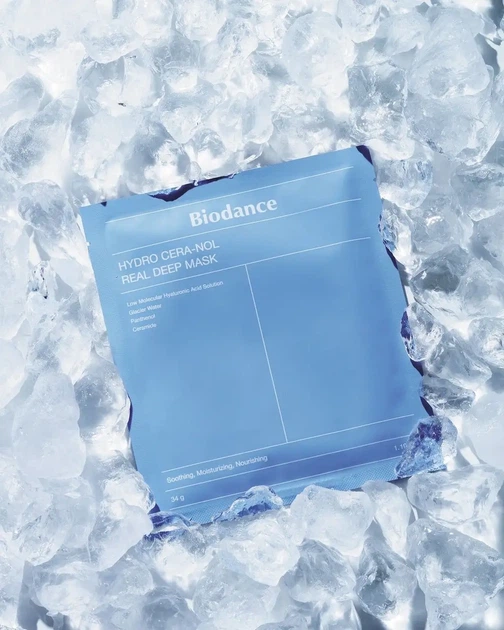 Гідрогелева маска для обличчя Biodance Hydro Cera-Nol Real Deep Sheet Mask, 34 г - зображення 3