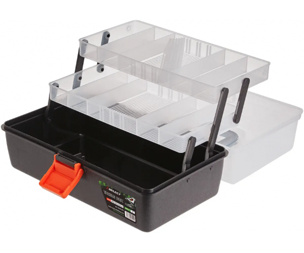 Ящик пластиковый рыболовный Select Tackle Box SLHS-304 29.4х18.7х15см - Фото 2 Ящик пластиковый рыболовный Select Tackle Box SLHS-304 29.4х18.7х15см - изображение 2
