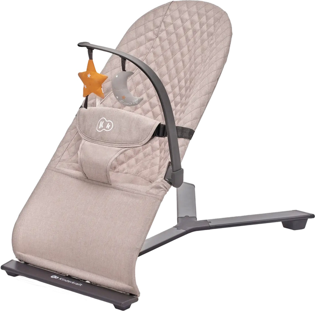 Шезлонг-гойдалка Kinderkraft Mimi Beige (KBMIMI00GRY0000) (00-00305192) - зображення 1