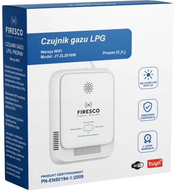 Датчик скрапленого газу Firesco JY-ZL2010W (FIR-JY-ZL2010W) - зображення 4