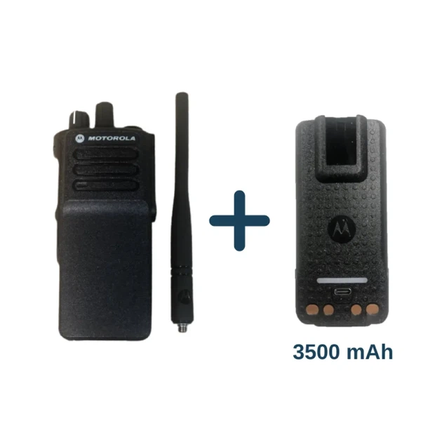 Рація Motorola DP4400E VHF AES 256 + акумулятор 3500 mAh з Type-C, радіостанція військова, ліцензія - Фото 1 Рація Motorola DP4400E VHF AES 256 + акумулятор 3500 mAh з Type-C, радіостанція військова, ліцензія - зображення 1
