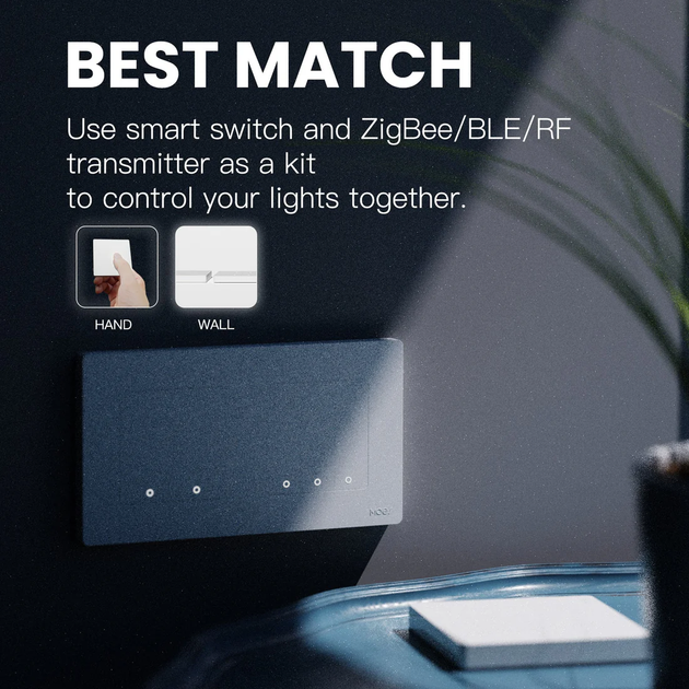 Розумний перемикач Wi-Fi Tuya Zigbee SR-ZT2-W Білий (5902135159446) - зображення 6