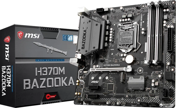 Материнская плата MSI H370M Bazooka (s1151, Intel H370, PCI-Ex16) - изображение 6