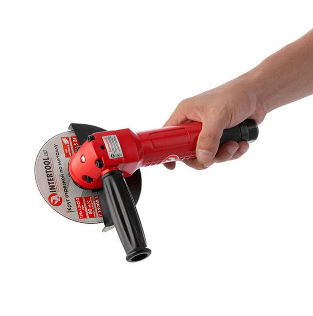 Шлифмашинка угловая пневматическая Intertool 125 мм (PT-1202) - изображение 2