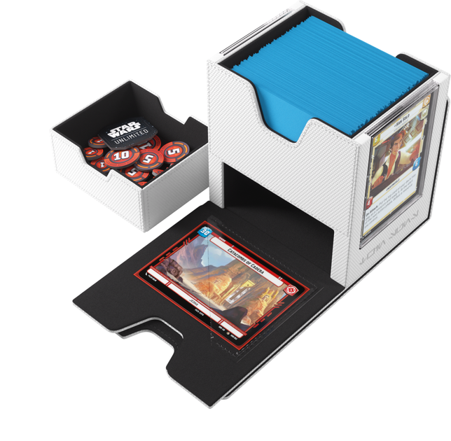 Pudełko na karty Gamegenic: Star Wars Unlimited Card Game - Twin Suns Deck Pod - White / Black GGS20224ML (4251715417577) - obraz 5