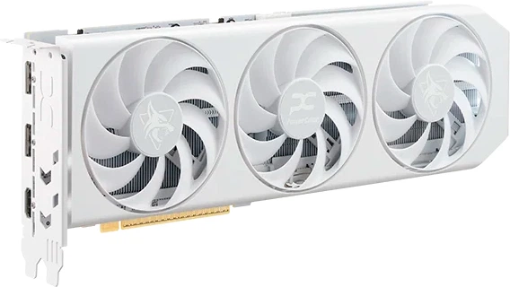 Karta graficzna Powercolor PCI-Ex Radeon RX 9060 XT Hellhound Spectral White 16GB GDDR6 (128bit) (3310/20000) (HDMI, 2 x DisplayPort) (RX9060XT 16G-L/OC/WHITE) - obraz 2