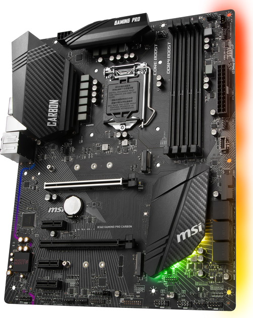 Материнская плата MSI B360 Gaming Pro Carbon (s1151, Intel B360, PCI ...