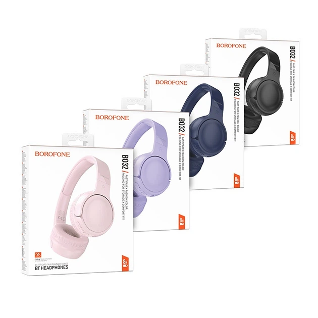 Бездротові накладні навушники BOROFONE BO32 Show BT headphones чорний - Фото 3 Бездротові накладні навушники BOROFONE BO32 Show BT headphones чорний - зображення 3