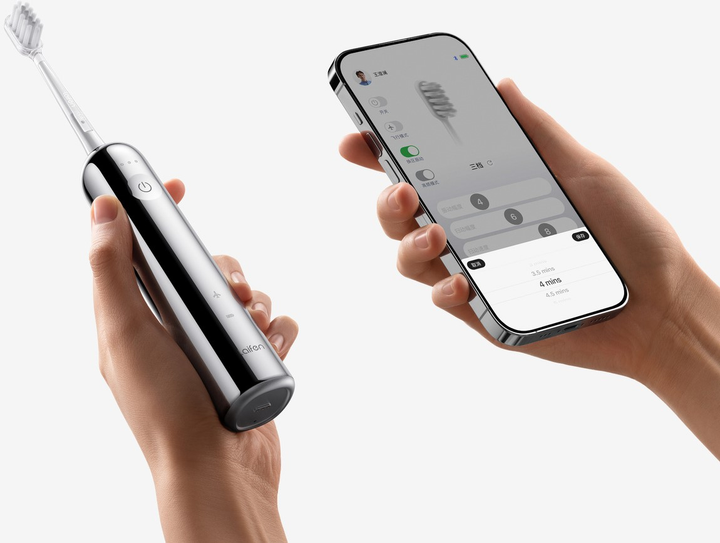 Elektryczna szczoteczka do zębów Laifen Wave Stainless Steel Srebrna - obraz 6