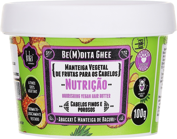Маска для волосся зволожуюча Lola Cosmetics Be(M)dita Ghee з Ананасом та Маслом Бакурі для сухого волосся 100 мл (7899572805815) - зображення 1