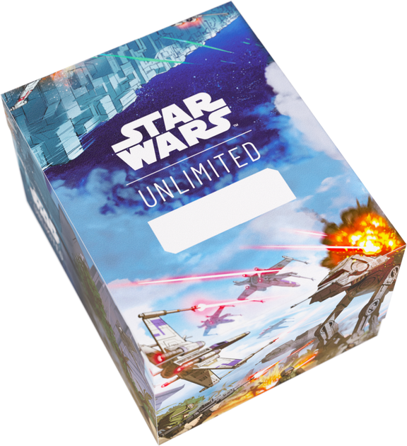 Pudełko na karty Gamegenic: Star Wars Unlimited Card Game - Twin Suns Soft Crate - Battle of Scarif GGS25143ML (4251715417508) - obraz 1