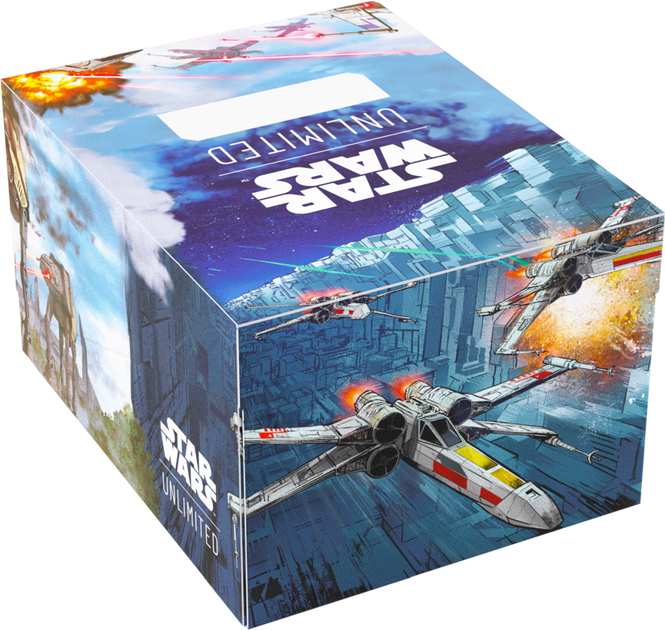Pudełko na karty Gamegenic: Star Wars Unlimited Card Game - Twin Suns Soft Crate - Battle of Scarif GGS25143ML (4251715417508) - obraz 3
