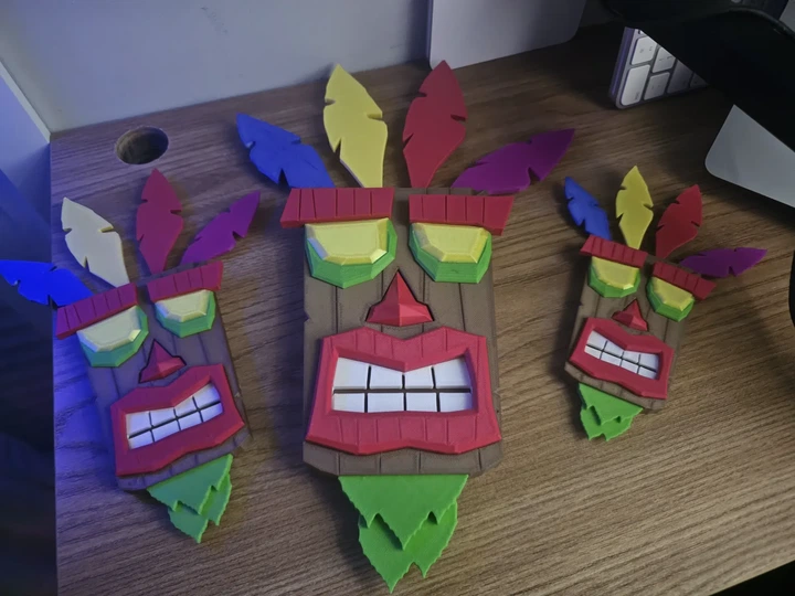 Настінна маска Аку Аку – оберіг з гри Crash Bandicoot. Aivory - Фото 2 Настінна маска Аку Аку – оберіг з гри Crash Bandicoot. Aivory - зображення 2