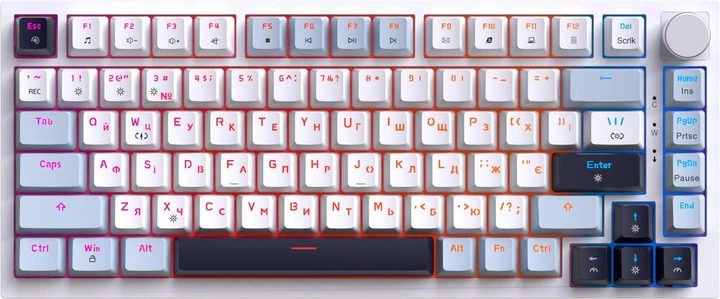 Клавіатура GamePro Genesis Warden MK160BL White ( Білий ) ( 28881 ) - изображение 4