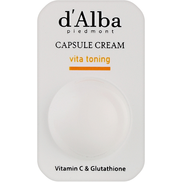Тонізуючий капсульний крем D'ALBA Vita Toning Capsule Cream 1.5 г до 11.02.2027 - Фото 1 Тонізуючий капсульний крем D'ALBA Vita Toning Capsule Cream 1.5 г до 11.02.2027 - зображення 1