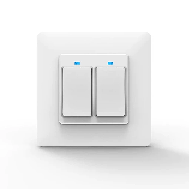 Wlacznik swiatla Tuya Moes Wi-Fi 2-gang bialy WS-EUY2 (5902135135624) - obraz 2