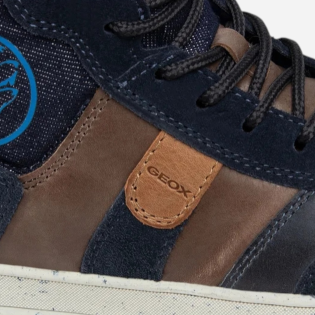 Sneakersy chłopięce za kostkę Geox J04CXD0CL22-C6MF4 32 Ciemnogranatowe (8054730803211) - obraz 6