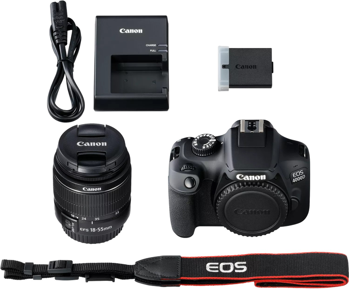 Фотоапарат Canon EOS 4000D + EF-S 18-55 DC III (3011C003) - зображення 7