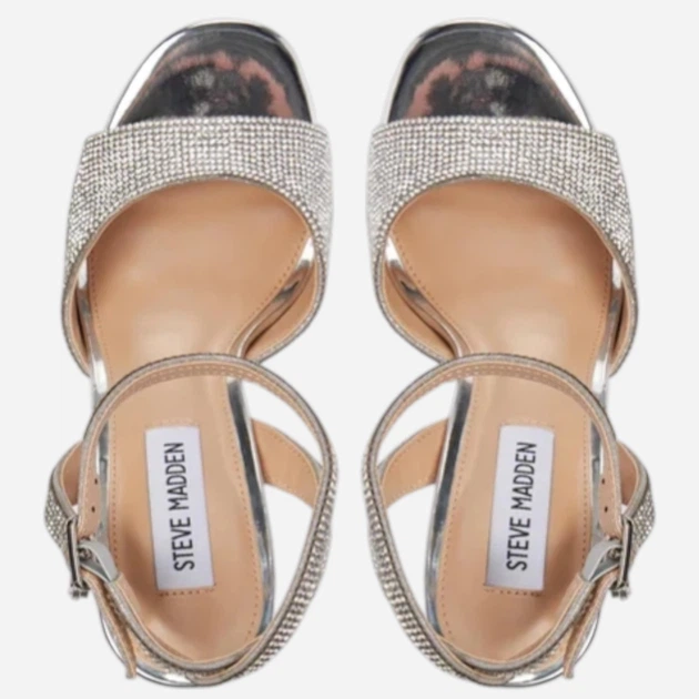 Sandały damskie Steve Madden Transpire SM11002901 39 Srebrne (8720857311662) - obraz 5