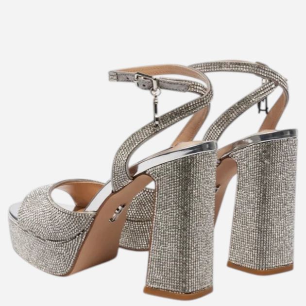 Sandały damskie Steve Madden Transpire SM11002901 38 Srebrne (8720857311655) - obraz 4