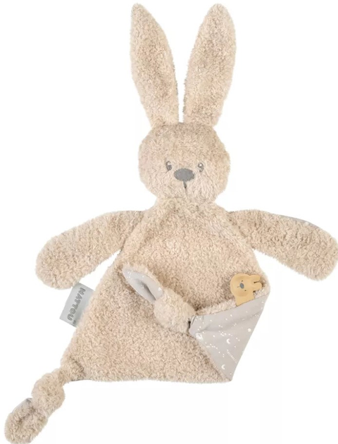 Przytulanka Nattou Maxi Lapidou Teddy święcąca w ciemności trójkątna Piaskowa (875899) (5414673875899) - obraz 1