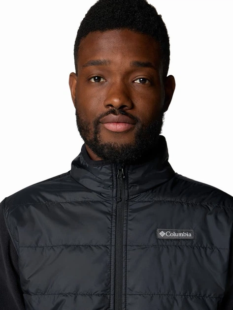 Толстовка на флісі, на блискавці чоловіча Columbia Basin Butte FZ Fleece II 2101761010 XL Чорна (195981338218) - зображення 6
