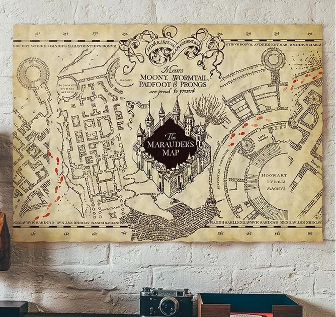 Plakat Abystyle Studio Harry Potter Marauder's Map 66 x 46 cm (3665361144052) - obraz 4