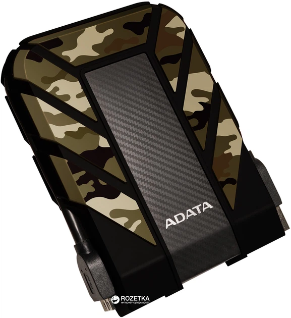 Жесткий диск ADATA DashDrive Durable HD710M Pro 2TB AHD710MP-2TU31-CCF 2.5" USB 3.1 External Camouflage - Фото 3 Жесткий диск ADATA DashDrive Durable HD710M Pro 2TB AHD710MP-2TU31-CCF 2.5" USB 3.1 External Camouflage - изображение 3
