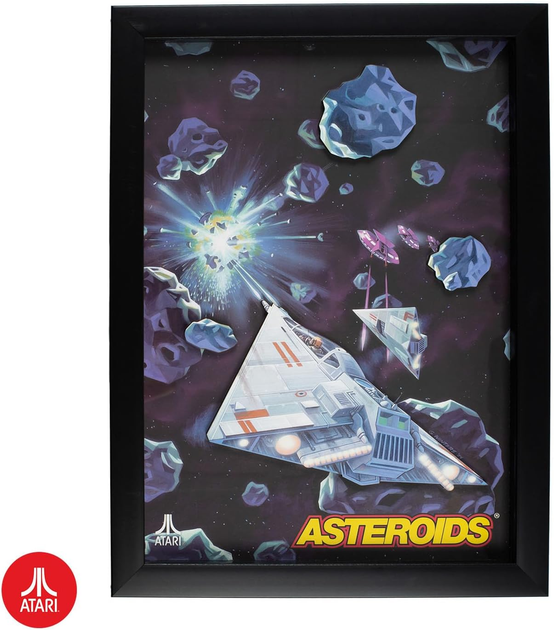 Obraz Atari Official 3D Wall Art Asteroids Collection (5060820074891) - obraz 2