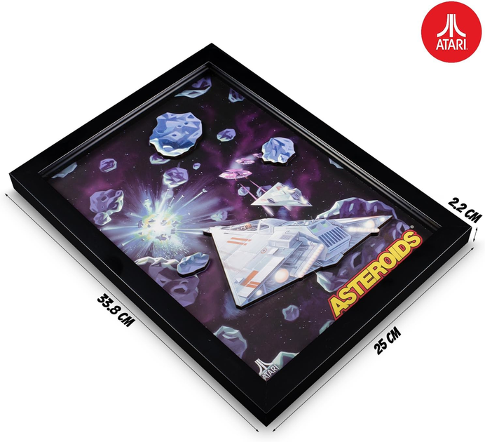 Obraz Atari Official 3D Wall Art Asteroids Collection (5060820074891) - obraz 5