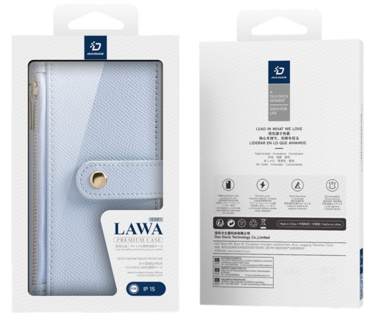 Чохол-книжка DUX Ducis Lawa для Apple iPhone 15 Blue (6971824163117) - зображення 2