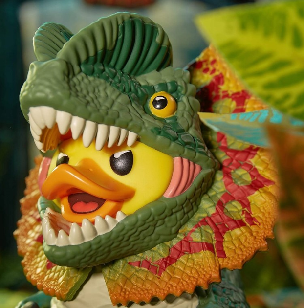 Kolekcjonerska figurka kaczuszka Numskull Tubbz Boxed Edition Jurassic Park Dilophosaurus 9 (5056280457190) - obraz 3