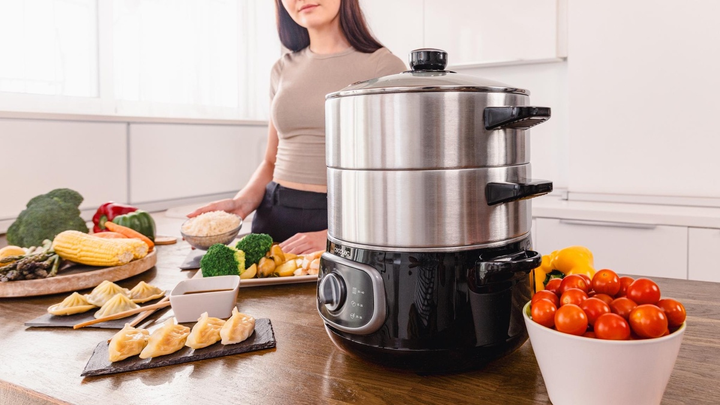 Parowar Cecotec Vapovita SteelPot Czarny (A01_EU01_100072) - obraz 8
