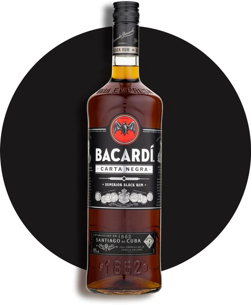 Ром Bacardi Carta Negra 4 роки витримки 1 л 40% (5010677035811
