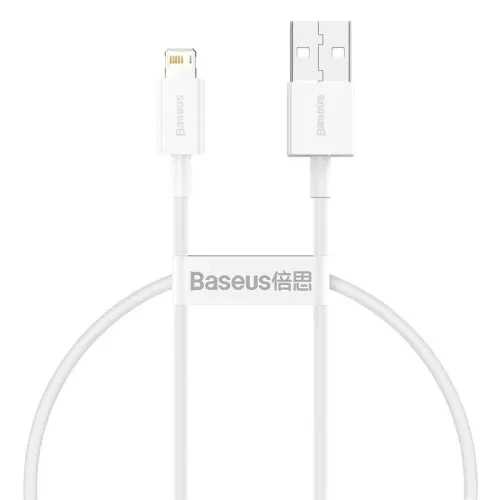 USB кабель Baseus Superior Series Fast Charging Data Cable USB to iP 2.4A 0.25m White CALYS-02 - Фото 1 USB кабель Baseus Superior Series Fast Charging Data Cable USB to iP 2.4A 0.25m White CALYS-02 - изображение 1