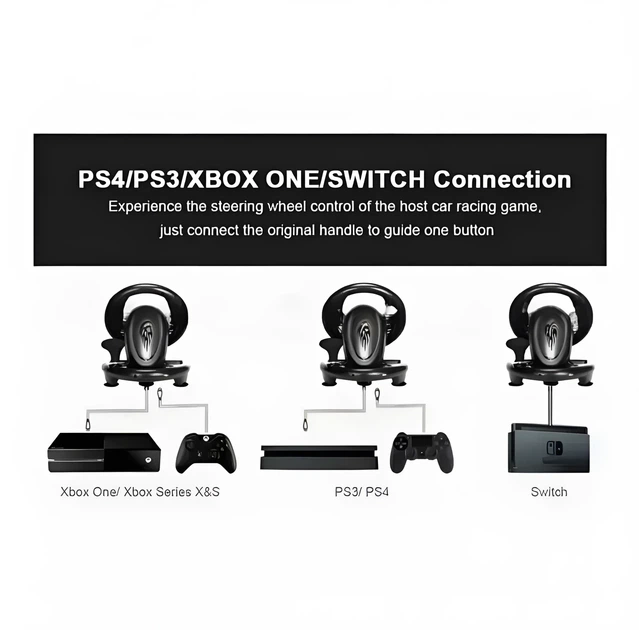 Руль ігровий PXN V3 PRO PC/PS3/PS4/X-ONE/SWITCH Usb для комп'ютера. - Фото 8 Руль ігровий PXN V3 PRO PC/PS3/PS4/X-ONE/SWITCH Usb для комп'ютера. - зображення 8