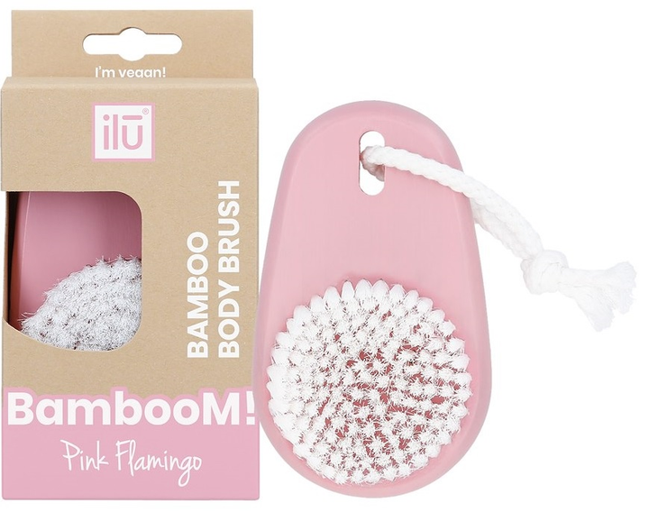 Szczotka do ciała Ilu Bamboom Pink Flamingo (5903018920504) - obraz 1