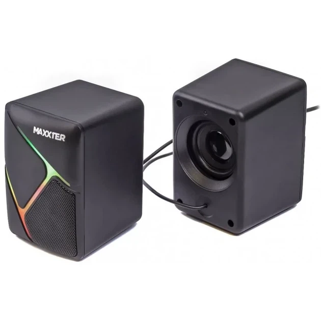 Колонки 2.0 Maxxter CSP-U004RGB Black - изображение 3