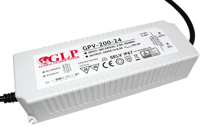 Блок живлення GLP LED 24V/8.3A CV GPV-200-24 (5902135120606) - зображення 1