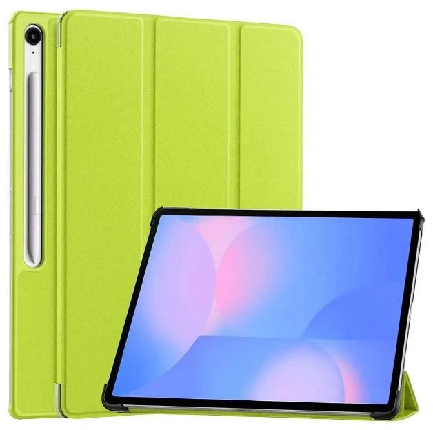 Чохол Smart Case на Samsung Galaxy Tab S10 FE Plus (13.1") / чохол для планшета з функцією підставки / салатовий - Фото 1 Чохол Smart Case на Samsung Galaxy Tab S10 FE Plus (13.1") / чохол для планшета з функцією підставки / салатовий - зображення 1