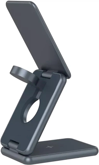 Бездротовий зарядний пристрій Canyon OnCharge 309 15 Вт 3-in-1 Metal (CNS-WCS309M) - зображення 4
