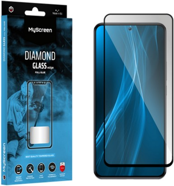 Захисне скло MyScreen Diamond Glass Edge для Apple iPhone 16 Black (5904433238236) - зображення 1
