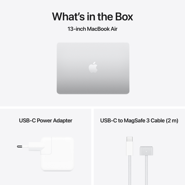 Ноутбук Apple MacBook Air 13.6" M4 16/256GB 2025 (MW0W3ZE/A) Silver - зображення 11