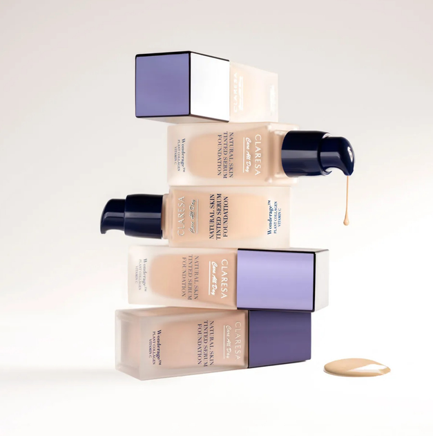 Тональна основа Claresa Natural Skin зволожувальна 2N Medium Neutral 32 мл (5903819833171) - зображення 5