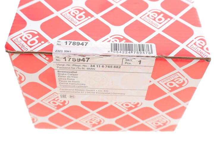 Суппорт тормозной передний R BMW 3 E46/X3 E83 97- - 178947 FEBI BILSTEIN - изображение 3