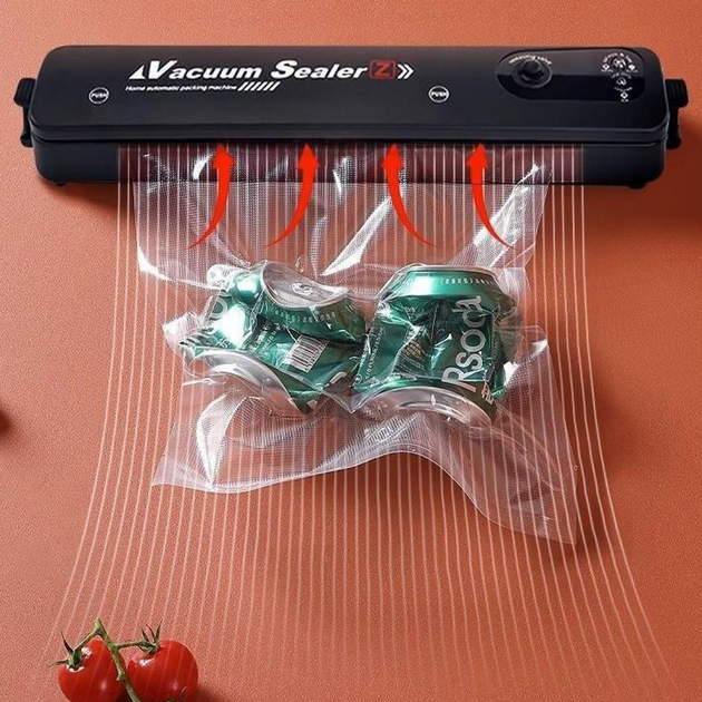 Кухонный вакуумный упаковщик пищевых продуктов Vacuum Sealer Черный (см11102) - изображение 10