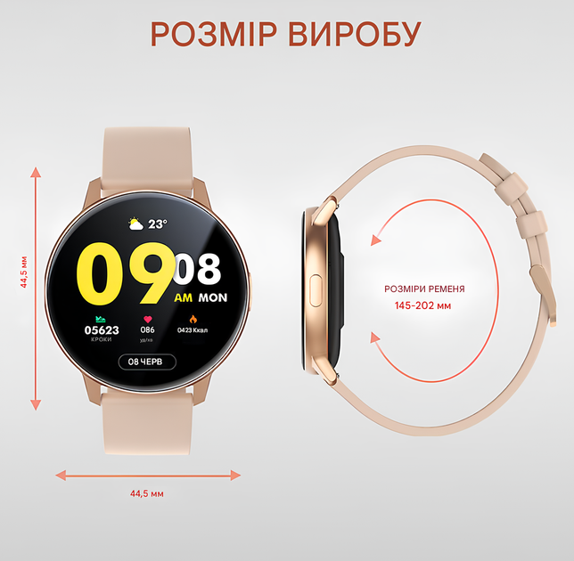 Женские смарт-часы Colmi і31 с круглым AMOLED-экраном Розовый - Фото 3 Женские смарт-часы Colmi і31 с круглым AMOLED-экраном Розовый - изображение 3